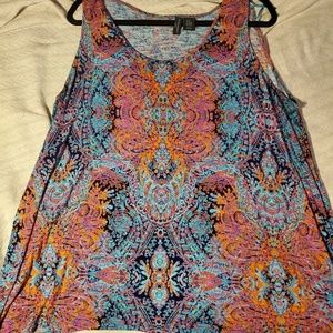 Patterned Cynthia Rowley Sleeveless Top